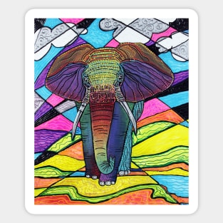 The Mighty Elephant Sticker